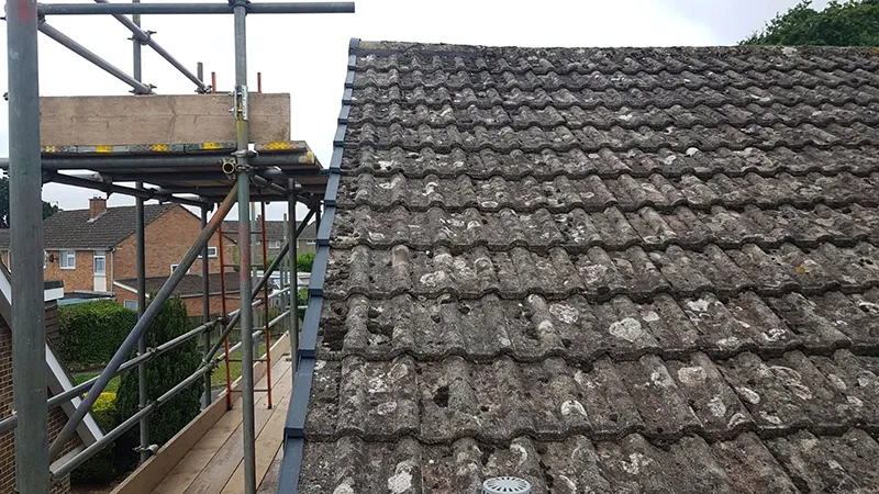 New verge trim fitted to an older tiled roof